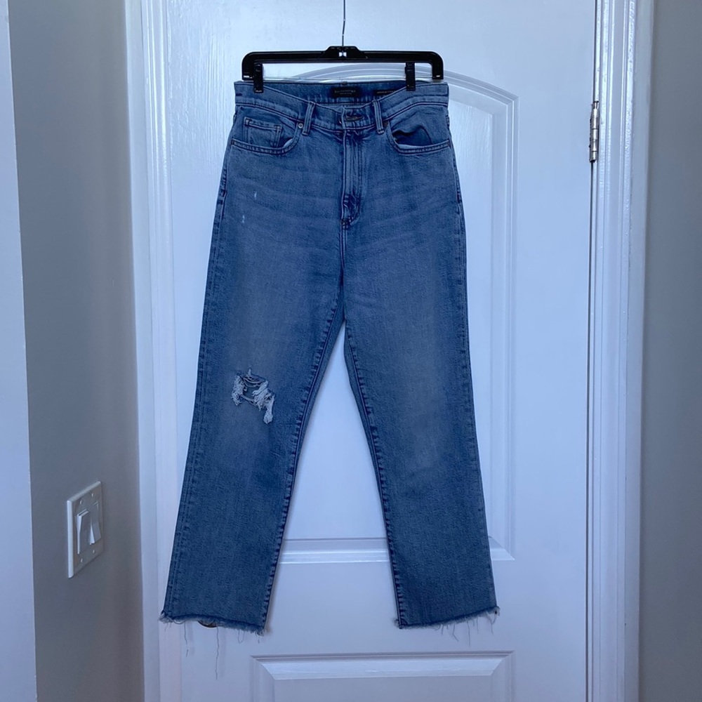 Banana republic high-rise straight jeans, size 29